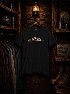 Polaris Freeride NWOT Mens Medium T Shirt Black and Red